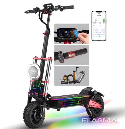 60V 6000W Electric Scooter 38Ah 85km/h Speed 5600W UK/EU/USA Stock Aluminum Alloy Materia