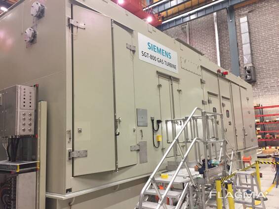 Turbina a gás Siemens SGT800 usada, 54 MW.