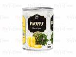 Canned Queen Pineapple (pieces, slice) in light syrup from the manufacturer - фото 1