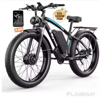 Electric bicycle for adults ready to ship, 5000W dual peak motors, 52V and 32Ah battery wi