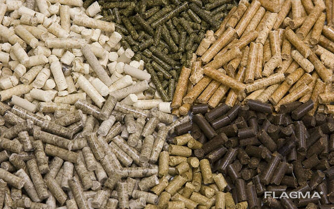 Mix Wood Pellets Biofuel Sources for Industry Low Ash