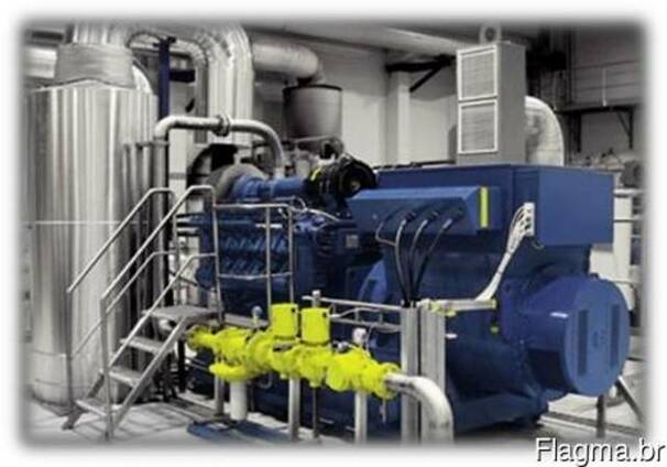 Usina termoelétrica a gás de 1200 kW.