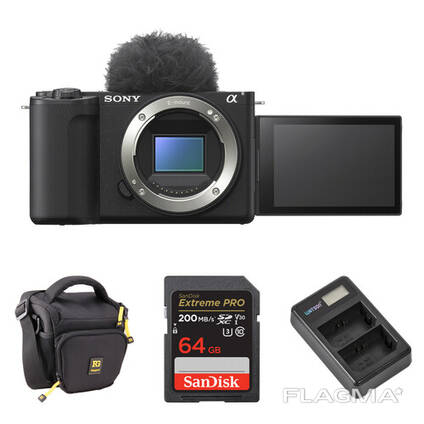 Sony ZV-E10 II Mirrorless Camera with Basic Bundle (Black)